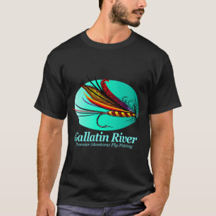 Camiseta Pescaria com Mosca no Rio Gallatin (FSH)