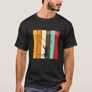 Camiseta Pescaria com Mosca Pescador de Peixes Pescador Esp