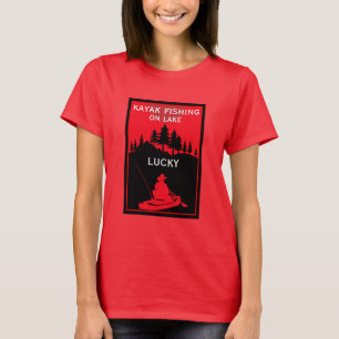 Camiseta Pescaria de Caiaque em Lagos e Rios