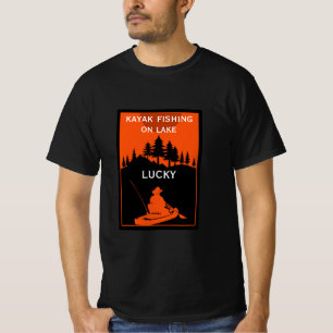 Camiseta Pescaria de Caiaque em Lagos e Rios