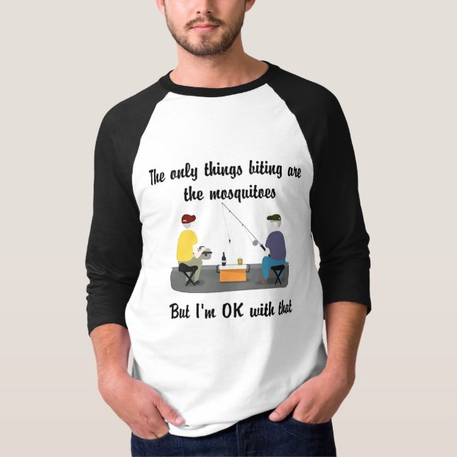 Camiseta Pescaria de mosquitos que picam (Frente)