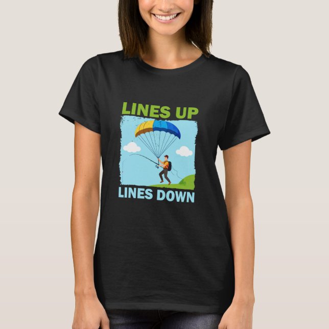 Camiseta Pescaria de parapente engraçada (Frente)