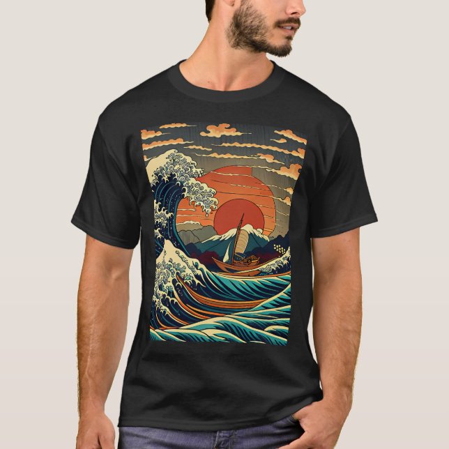 Camiseta Pescaria de robalo pescador Pai EUA Bandeira Ameri (Frente)