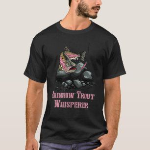Camiseta Pescaria de Truta Arco-Íris Pescador Susurrante An