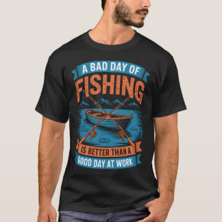 Camiseta Pescaria de um Dia Ruim de Pesca