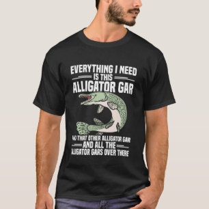 Camiseta Pescaria Divertida de Peixe-Jacaré 1