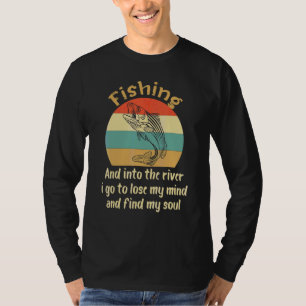 Camiseta Pescaria E No Rio Eu Vou Para Perder a Minha Mente