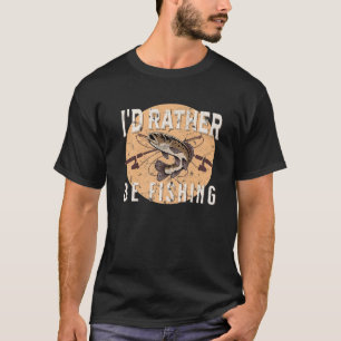 Camiseta Pescaria Engraçada Eu Preferencialmente Pescar Pei