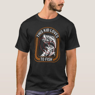 Camiseta Pescaria Esta Criança Ama Pescar Futuro Profission