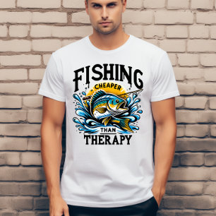 Camiseta Pescaria mais barata que terapia 
