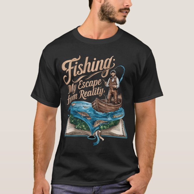 Camiseta Pescaria: Minha Fuga da Realidade (Frente)