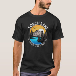 Camiseta Pescaria Navegação Acampamento Vista do Lago Torc