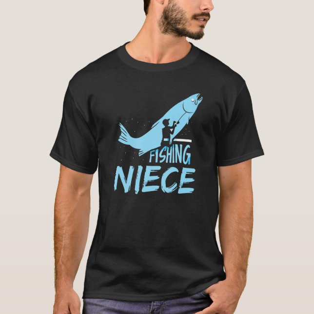 Camiseta Pescaria Niece Fish Fisher Hobby (Frente)