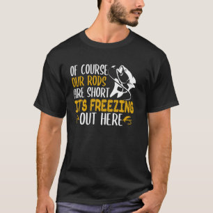 Camiseta Pescaria no Gelo Divertida Esportes de Inverno ao