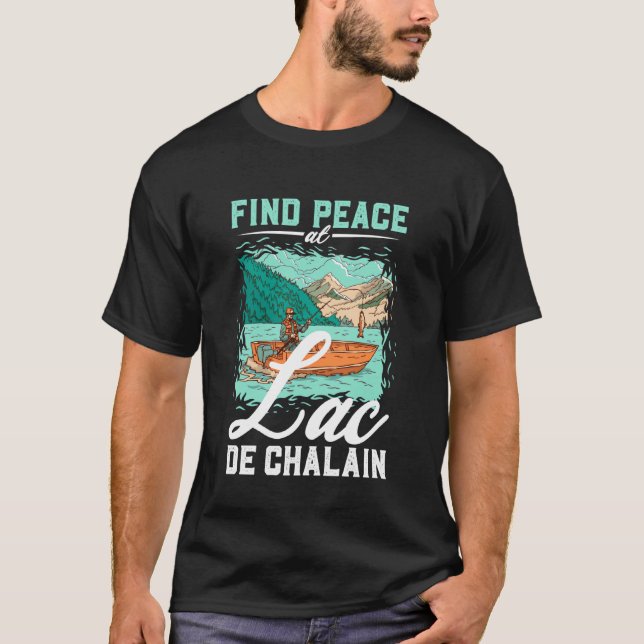 Camiseta Pescaria no Lac de Chalain (Frente)
