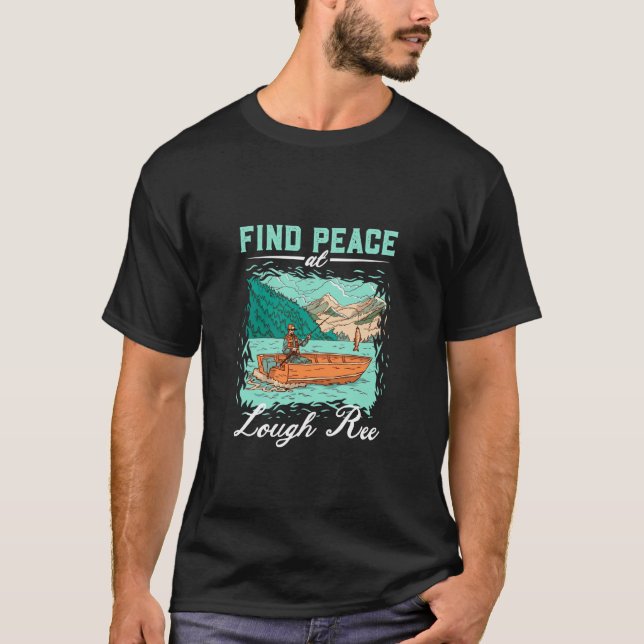 Camiseta Pescaria no Lough Ree (Frente)