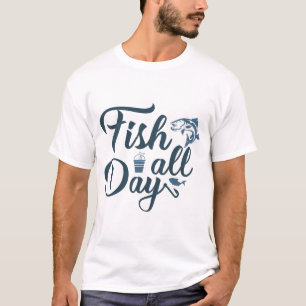 Camiseta Pescaria o dia todo