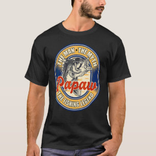 Camiseta Pescaria Para o Papaw Dia dos Pais Pesca Para Pesc
