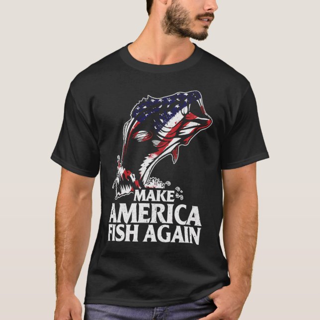 Camiseta Pescaria para os EUA (Frente)
