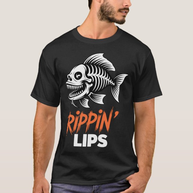 Camiseta Pescaria Rippin 'Lips Espinhas de Peixe (Frente)