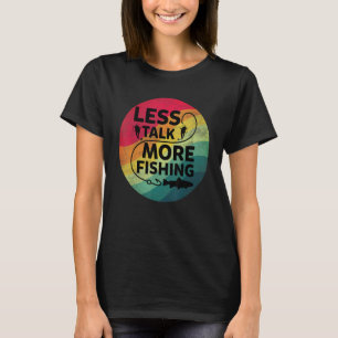 Camiseta Pescaria Texto Menos Conversa Mais Pesca