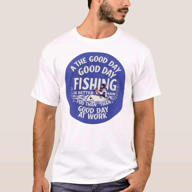 Camiseta Pescaria vs. Trabalho (Frente)