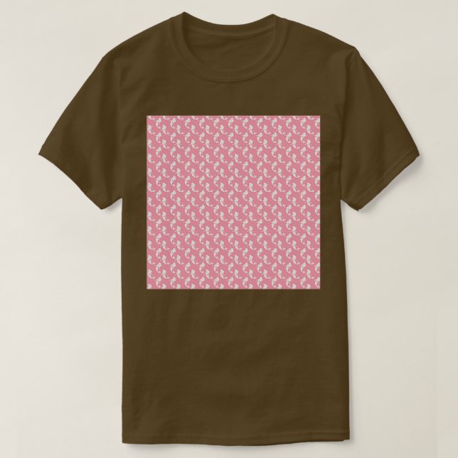 Camiseta Pescoço Sereia Colar Cola Rosa e Colmeia Branca Pe (Frente do Design)