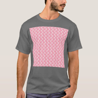 Camiseta Pescoço Sereia Colar Cola Rosa e Colmeia Branca Pe