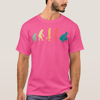 Camiseta Peso da Vintagem do Treinamento em Evolução de Des