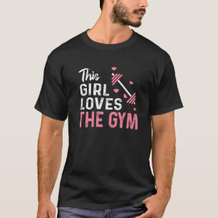 Camiseta Peso Do excelente Levantando Esta Garota Adora O T