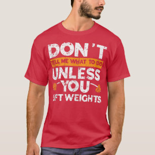 Camiseta Peso do Instrutor de Gym do Bodybuilder Workout de