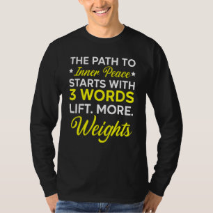 Camiseta Peso do Instrutor de Gym do Bodybuilder Workout de