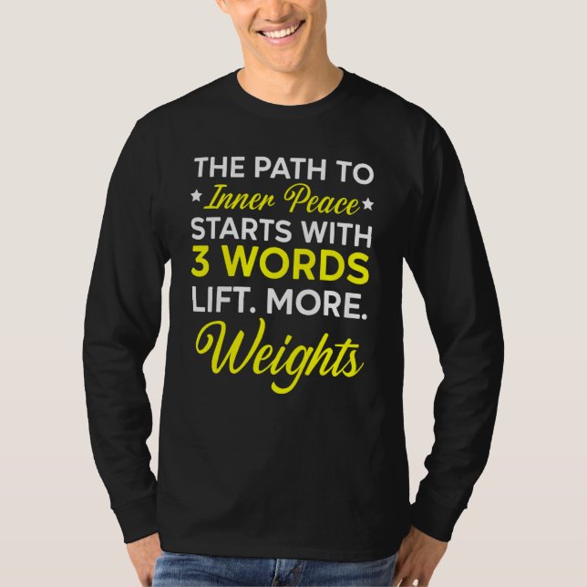 Camiseta Peso do Instrutor de Gym do Bodybuilder Workout de (Frente)