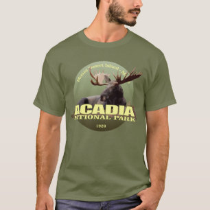 Camiseta PESO do parque nacional do Acadia (alce)
