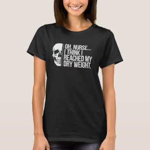 Camiseta Peso Seco de Enfermeira Piadas Médicas Engraçadas
