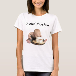 Camiseta Pesonizar Mãe Orgulhosa / Bebê Comendo Starfish