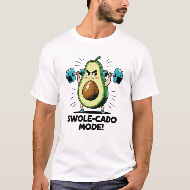Camiseta Pesos da elevação do abacate (Frente)