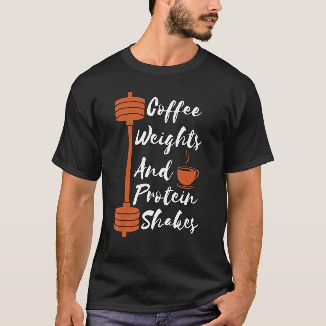 Camiseta Pesos Do Café E Ataques Proteicos (Frente)