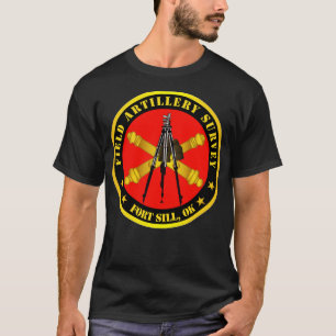 Camiseta Pesquisa de Artilharia de Campo com Círculo de Aim