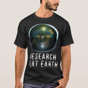 Camiseta Pesquisa de TS Clássico Essencial da Terra Plana