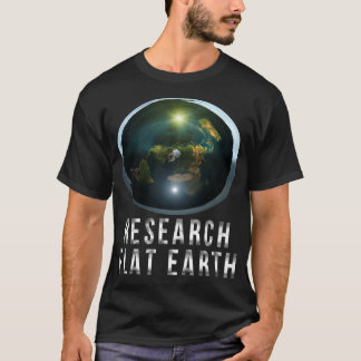 Camiseta Pesquisa de TS Clássico Essencial da Terra Plana