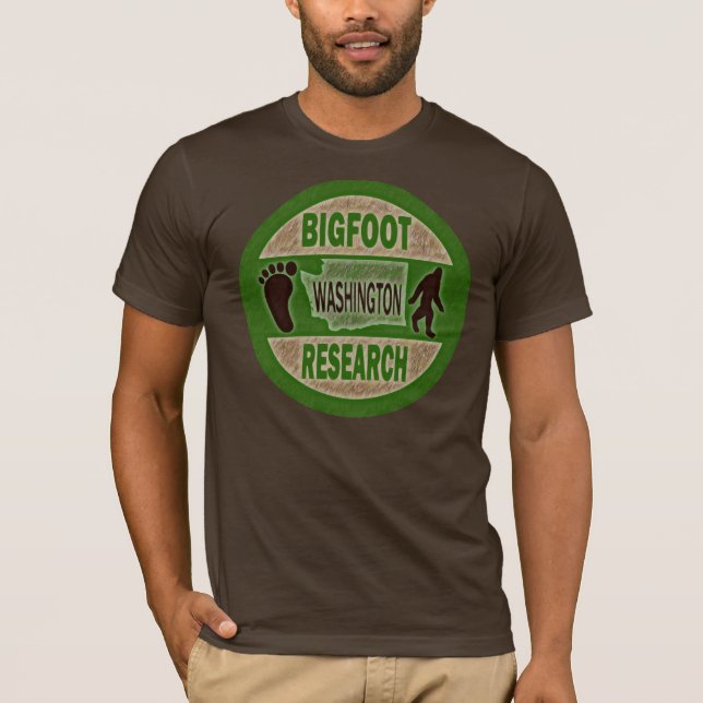 Camiseta Pesquisa de Washington Bigfoot (Frente)