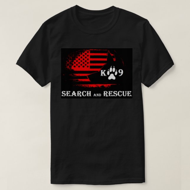 Camiseta Pesquisa e Resgate do K9 2 (Frente do Design)