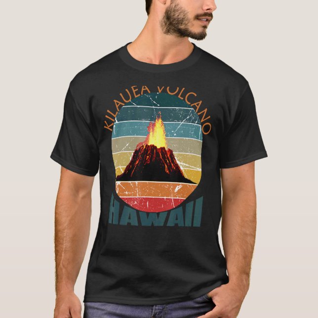 Camiseta Pesquisa Geológica de Kilauea Volcano Erupção no H (Frente)
