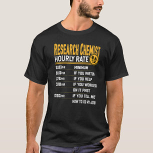 Camiseta Pesquisadora de Química de Tarifa Horária