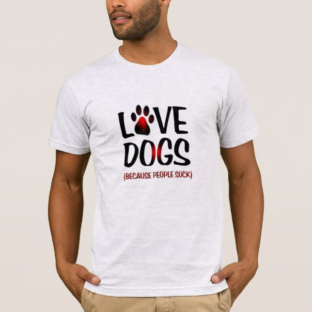 Camiseta Pesquisas relacionadas diz humor, xícaras de cão (Frente)
