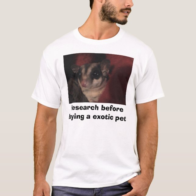 Camiseta Pesquise antes de comprar um animal de estimação (Frente)