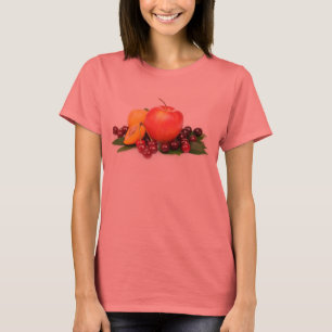 Camiseta Pêssego Apple da cereja