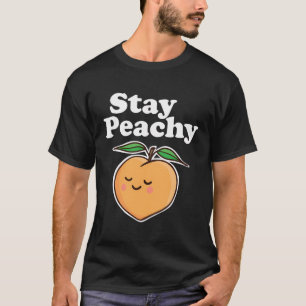 Camiseta Pêssego de Cartoon Fica Pêssego