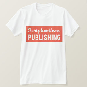 Camiseta Pêssego do sólido dos Scriptwriters